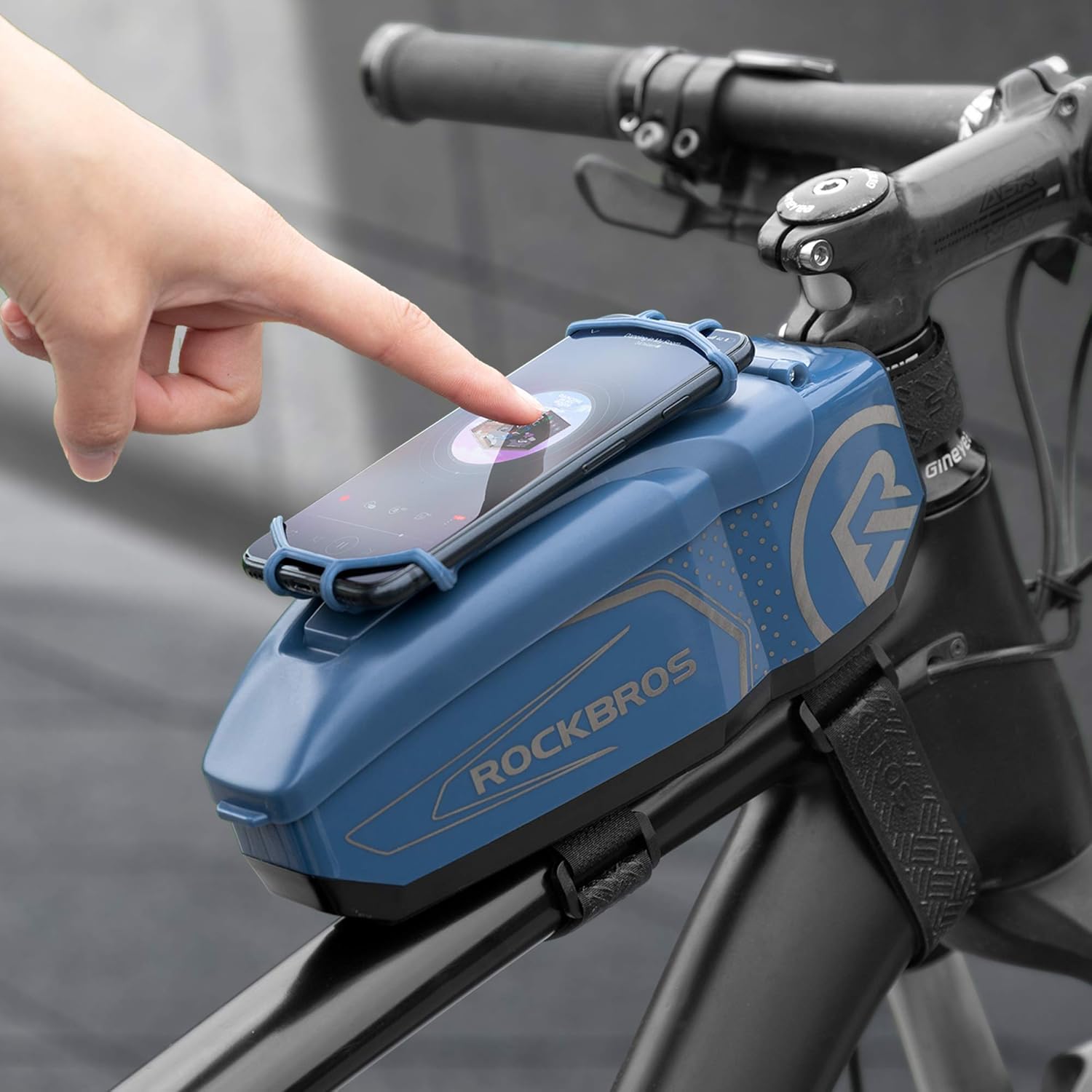 RockBros Cycling Bag PC shell | Blue RockBros Cycling Bag PC shell | Blue